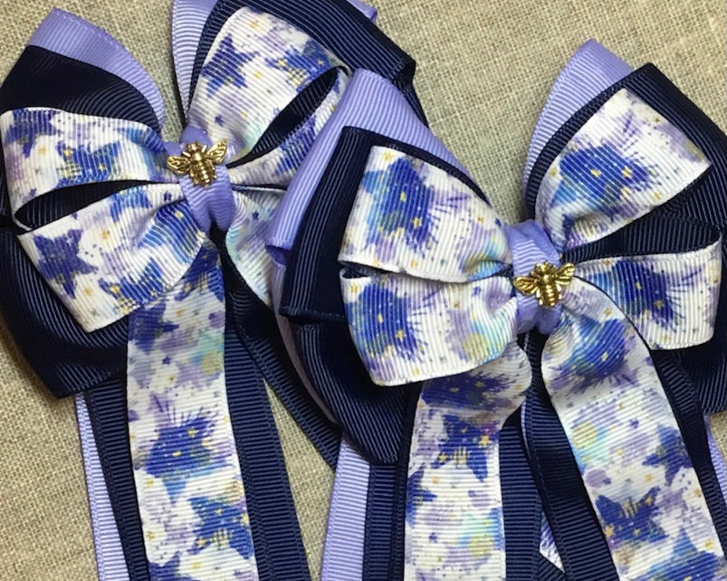 Navy & Iris Stars