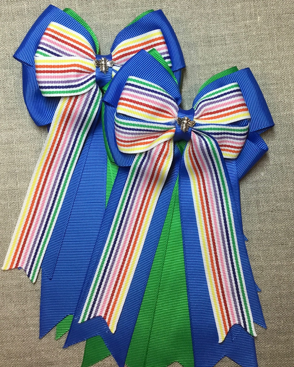 Royal & Emerald Rainbow Stripes